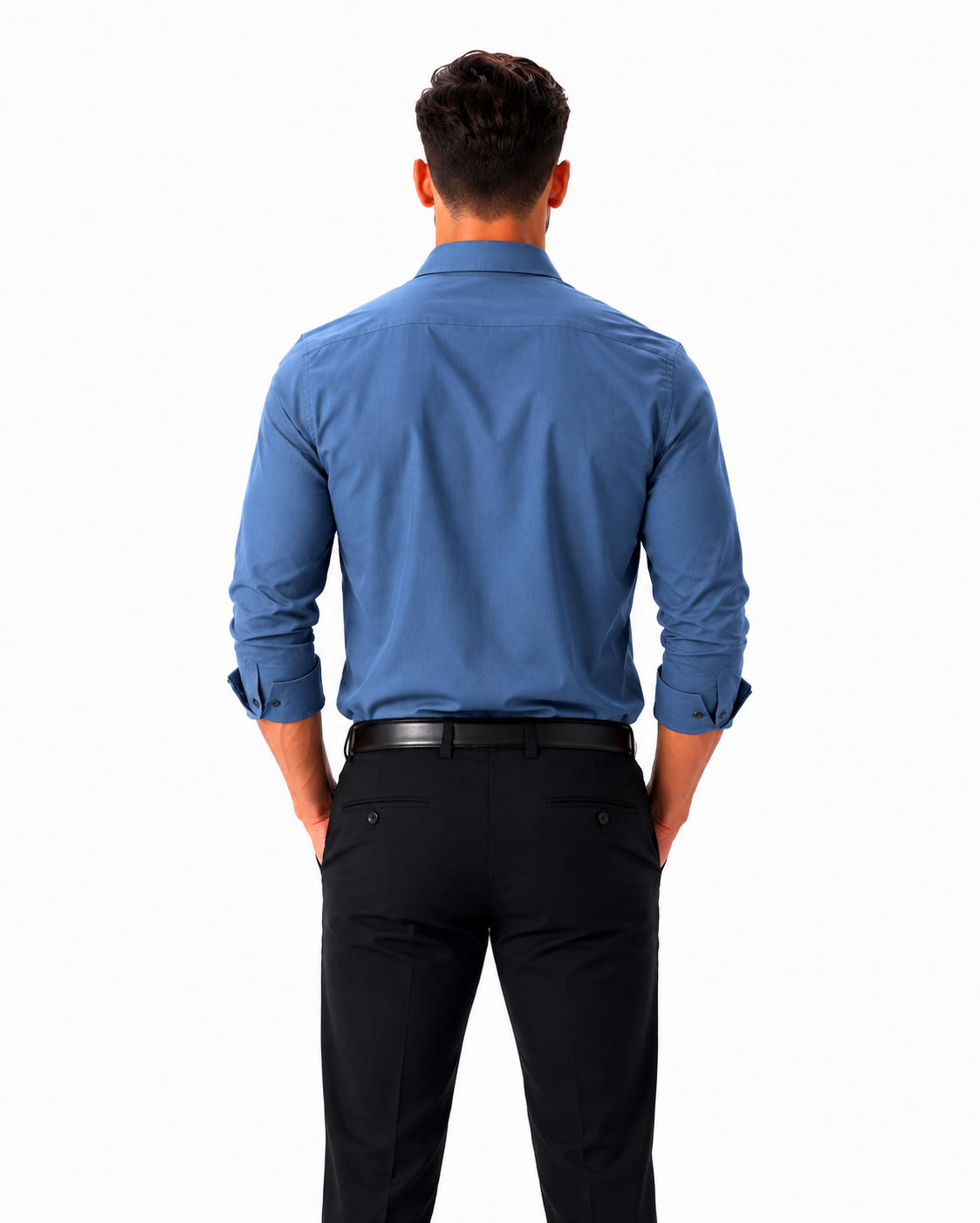 Premium Solid Blue Formal Shirt | Full Sleeve Slim Fit Shirt