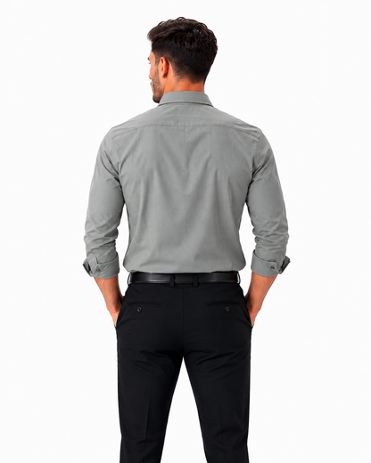 Men's Premium Slim Fit Formal Shirt – Light Grey