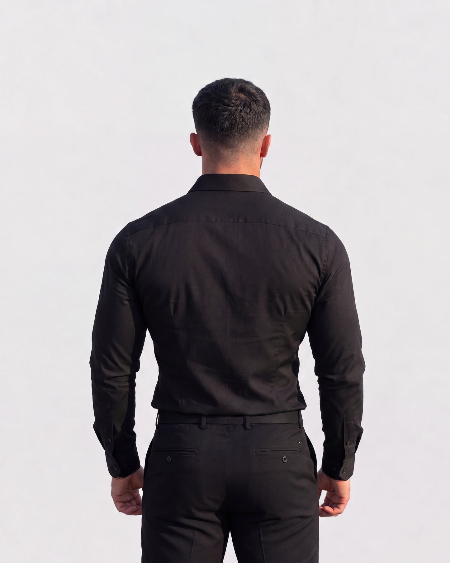 Men's Premium Black Slim Fit Formal Shirt