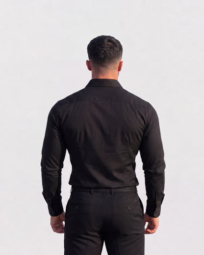 Men's Premium Black Slim Fit Formal Shirt