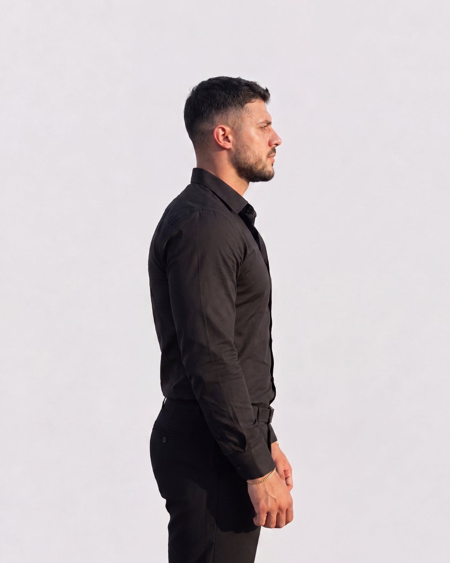 Men's Premium Black Slim Fit Formal Shirt